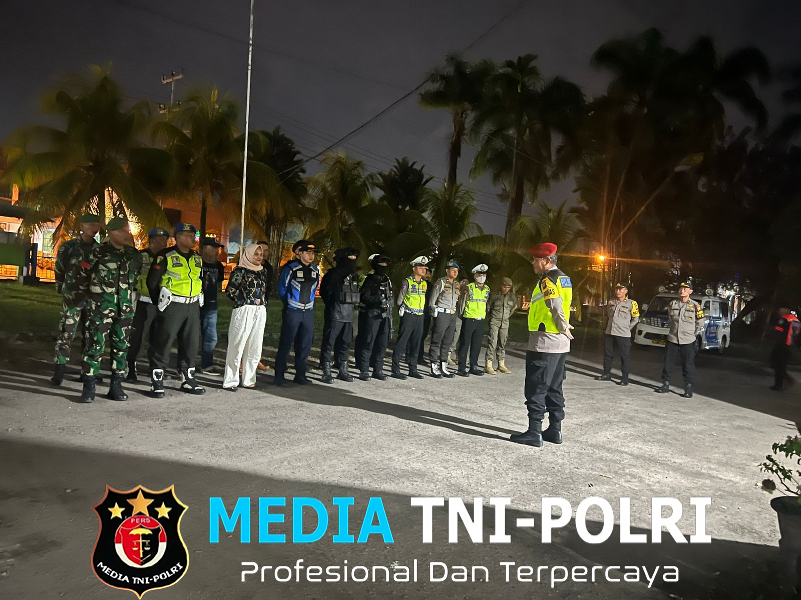 Cegah Kejahatan Jalanan, Petugas Gabungan Lakukan Patroli Bersama