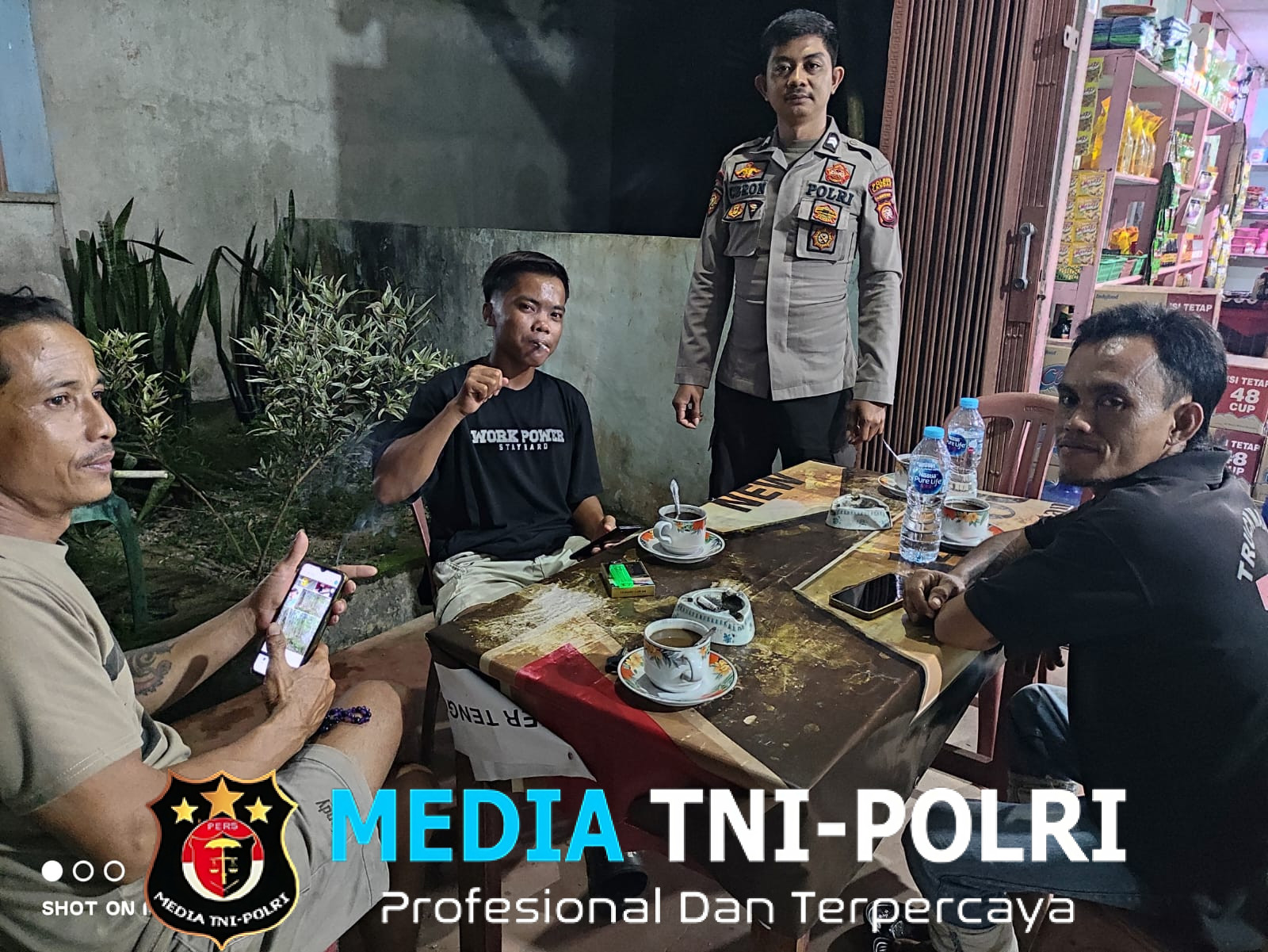 Cegah aksi Premanisme, Polsek Menjalin Laksanakan Patroli dan Berikan Himbauan Kamtibmas