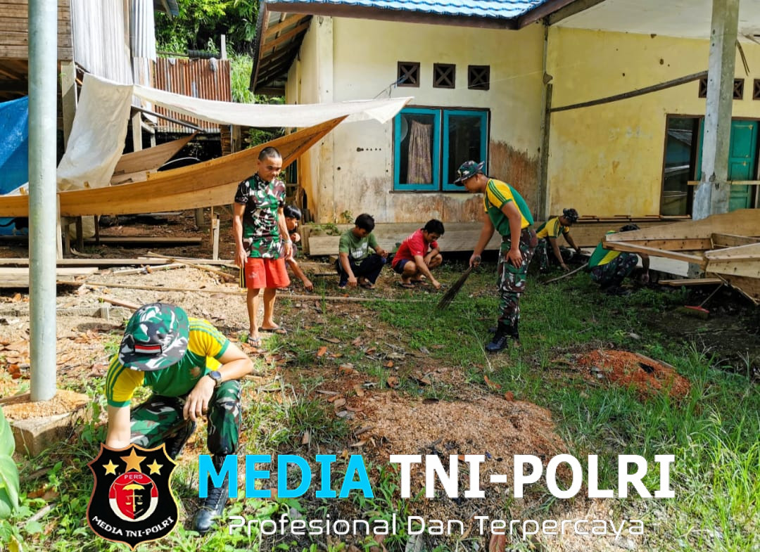 Satgas Pamtas Yonarmed 11 Kostrad Wujudkan Kebersamaan dengan Warga di Perbatasan