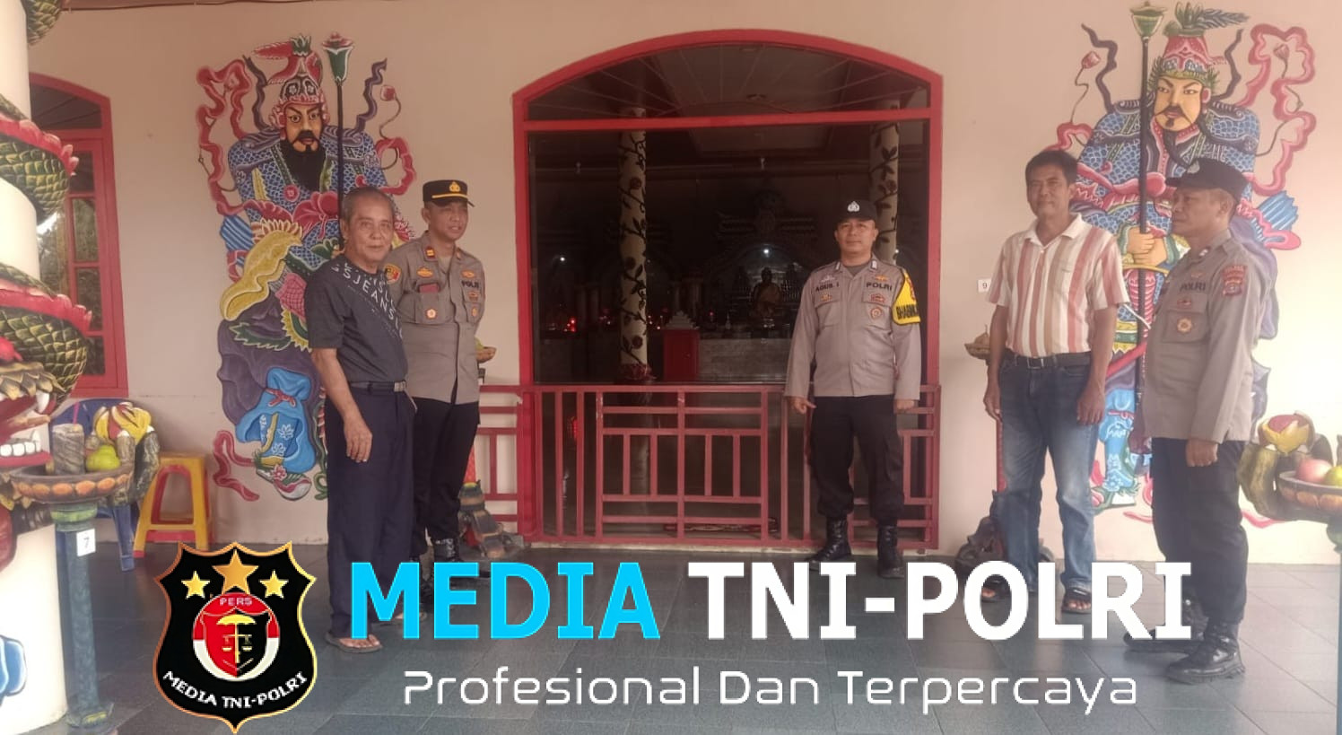 Polres Tanggamus Lakukan Pengecekan Keamanan Jelang Perayaan Waisak 2569 BE di Vihara Dharma Agung