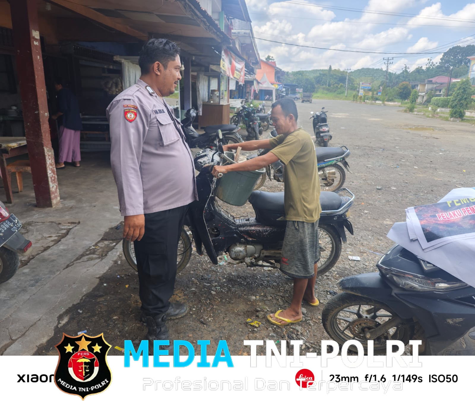 Wujudkan Kamtibmas, Polsek Sengah Temila Aktif Patroli Siang Hari