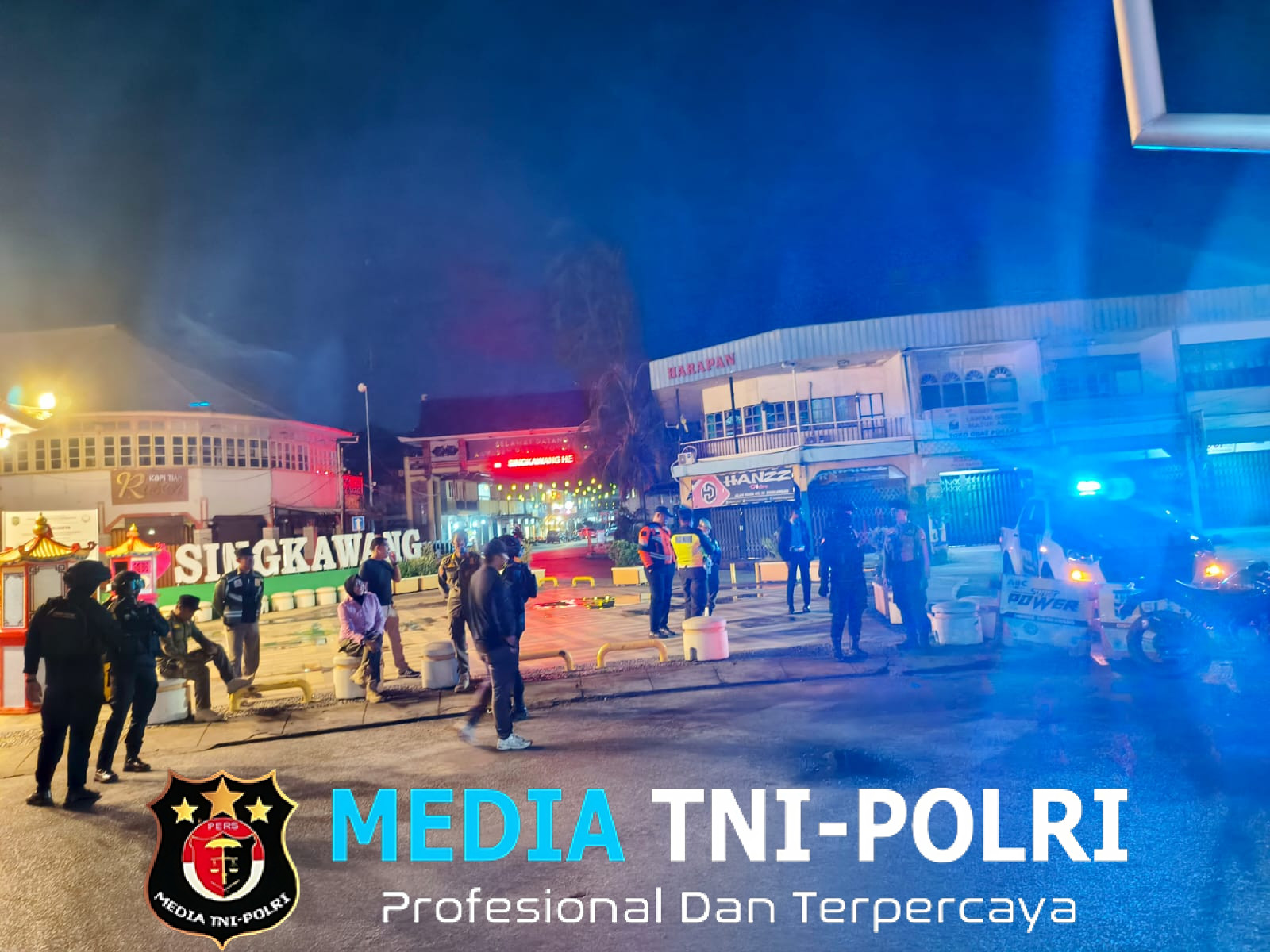 Cegah Premanisme, Tim Patroli Presisi Polres Singkawang Gencarkan Patroli Malam Hari