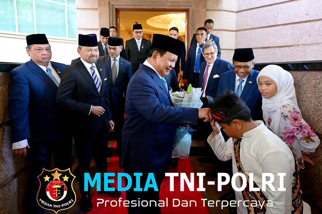 Putra Mahkota Brunei Jemput Langsung Presiden Prabowo Menuju Istana Nurul Iman