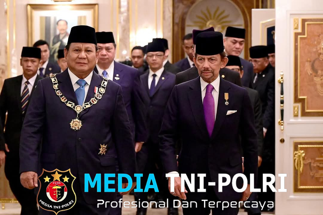 Presiden Prabowo Terima Bintang Kebesaran Tertinggi Brunei Darussalam dari Sultan Hassanal Bolkiah