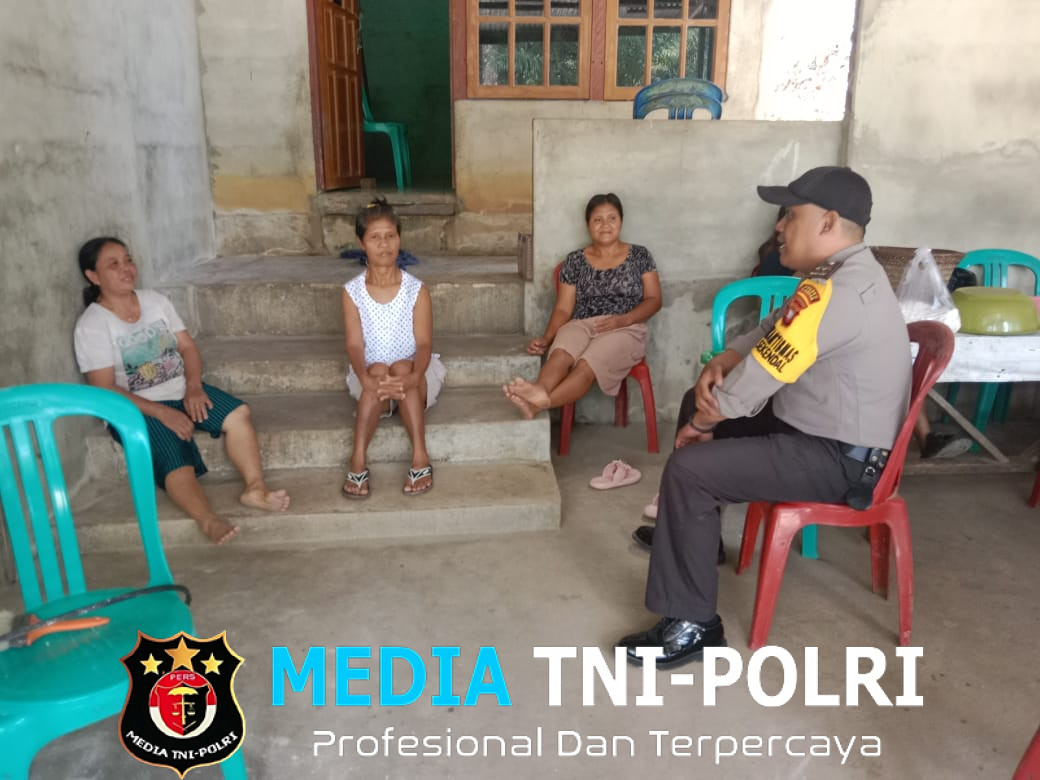 Cegah Premanisme, Bhabinkamtibmas Berikan Imbauan Kepada Masyarakat Desa Binaan