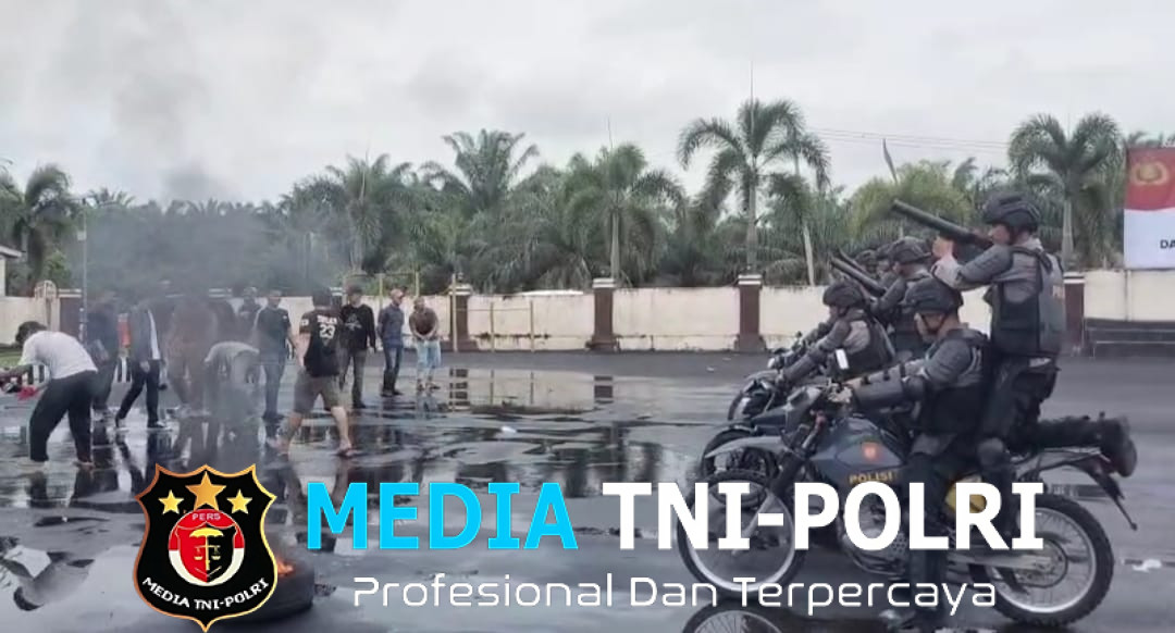 Polres Mesuji Gelar Latihan Simulasi Dalmas dalam Menghadapi Aksi Unjuk Rasa