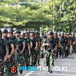 Tingkatkan Kemampuan Fisik, Prajurit Yonif 5 Marinir Laksanakan Hanmars