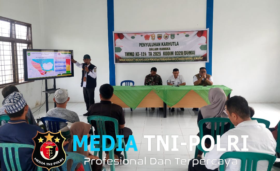 Penyuluhan Karhutla dalam Rangka TMMD ke-124 Digelar di Bukit Kayu Kapur, Masyarakat Antusias Ikuti Simulasi