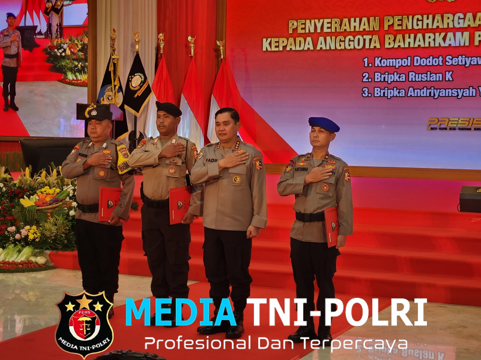 Bripka Andriansyah Raih Penghargaan VICVAPA BRAHMAGOLA dari Baharkam Polri