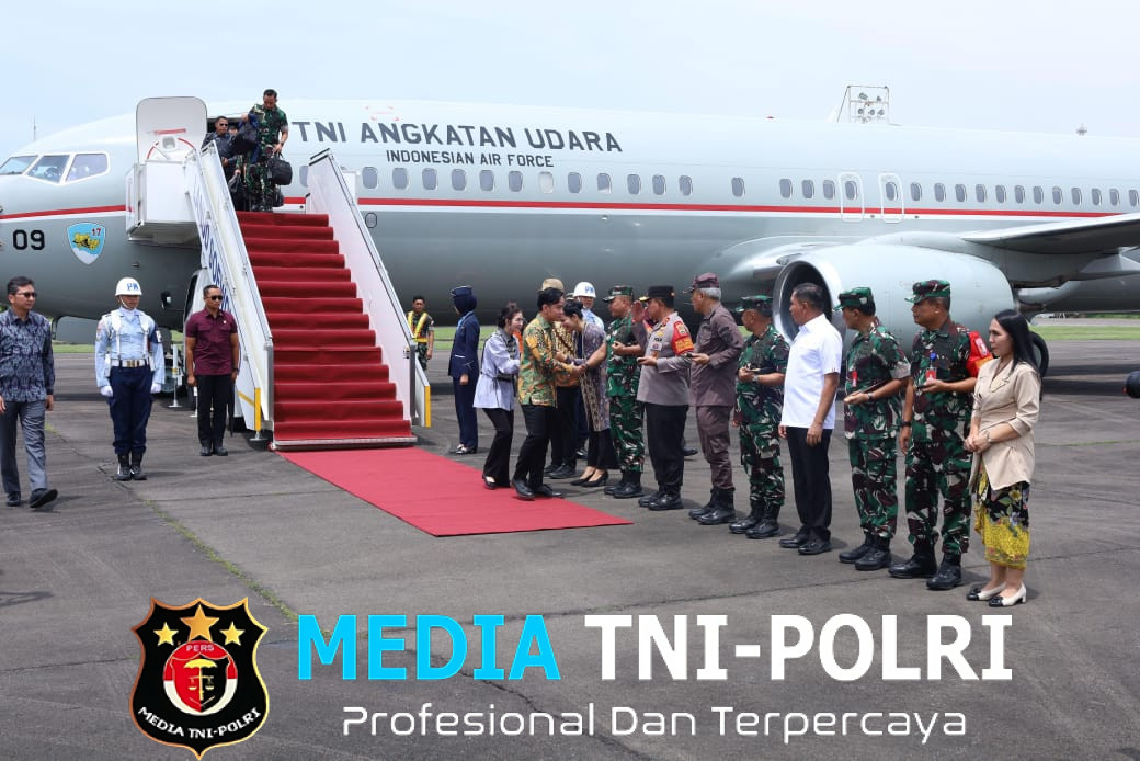 Wapres RI Gibran Rakabuming Raka Tiba di Medan, Disambut Pangdam I/BB dan Forkopimda Sumut