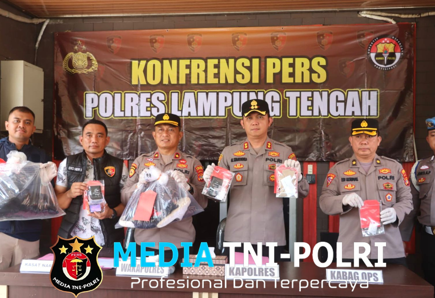 Komitmen Pemberantasan Narkoba, Polres Lampung Tengah Amankan 17 Tersangka!