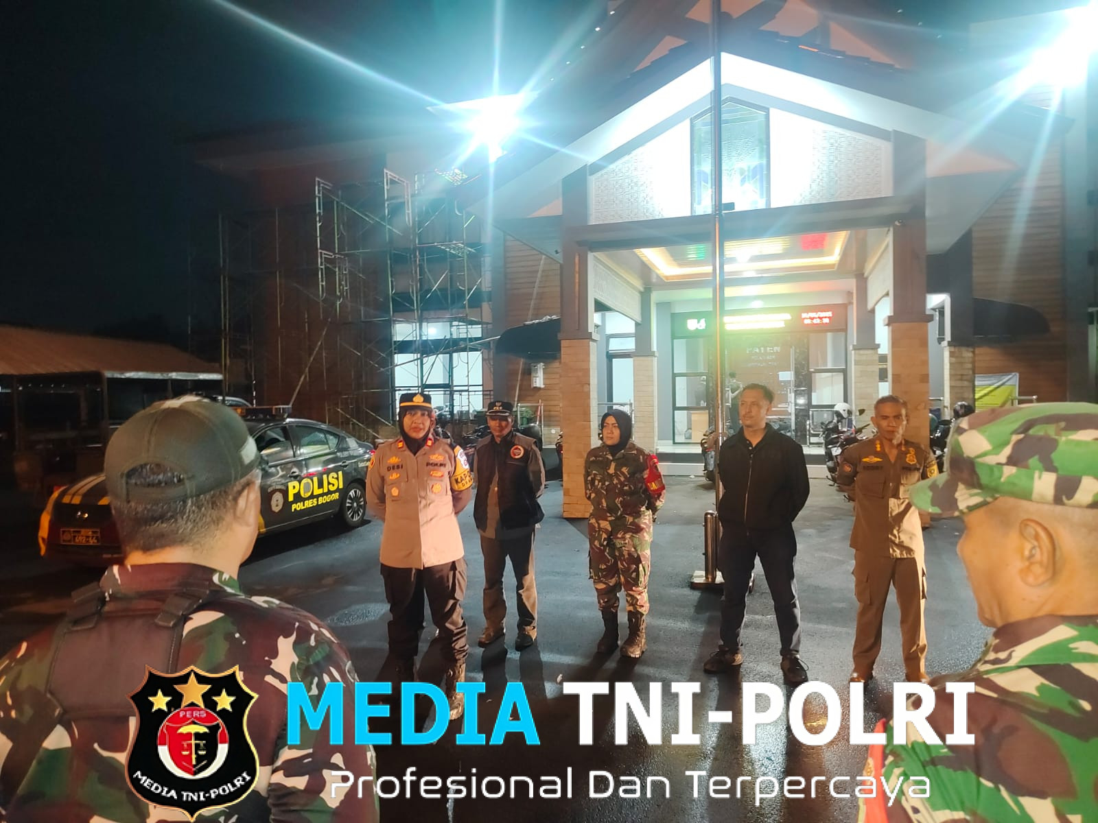 Polsek Dramaga Polres Bogor Laksanakan Patroli KRYD Gabungan 3 Pilar Antisipasi Gangguan Kamtibmas