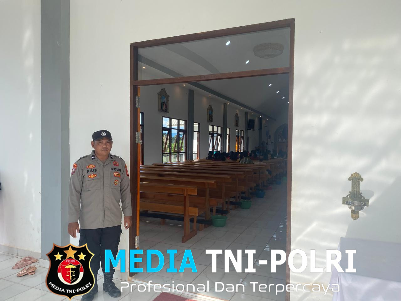 Polsek Meranti Amankan Ibadah Hari Minggu Cegah Gangguan Kamtibmas