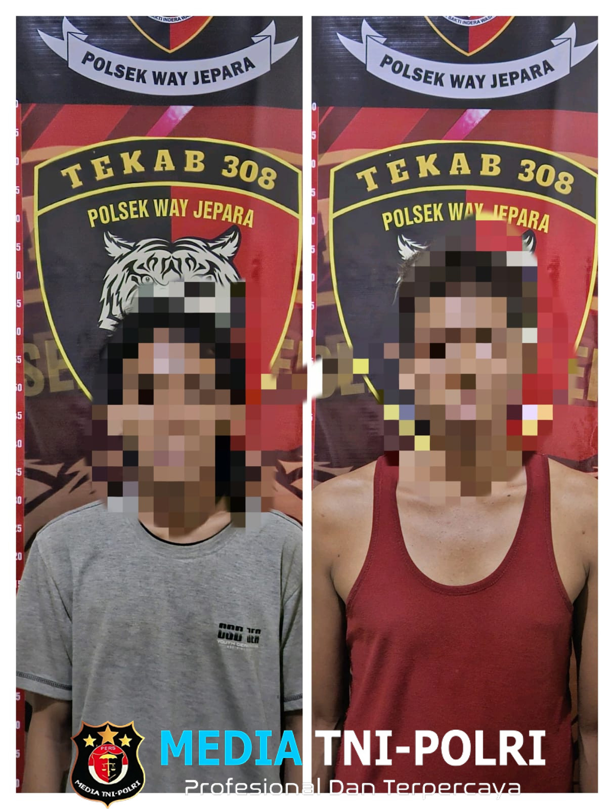 Curi dan Jual Sebuah Motor, 2 Warga Diamankan Polsek Way Jepara