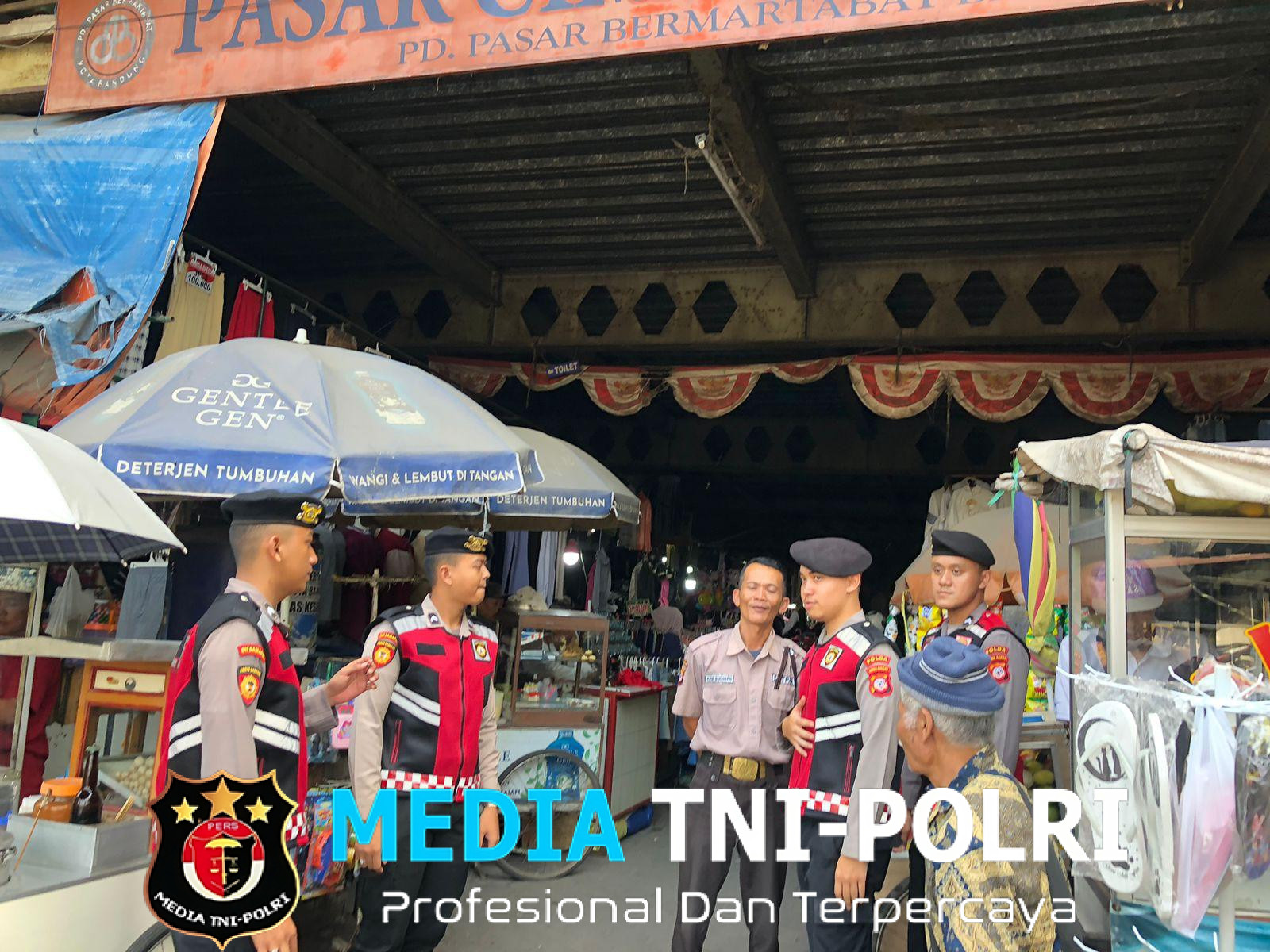 Patroli Kamtibmas Dit Samapta Polda Jabar Amankan Pasar Gedebage, Antisipasi Kejahatan dan Premanisme