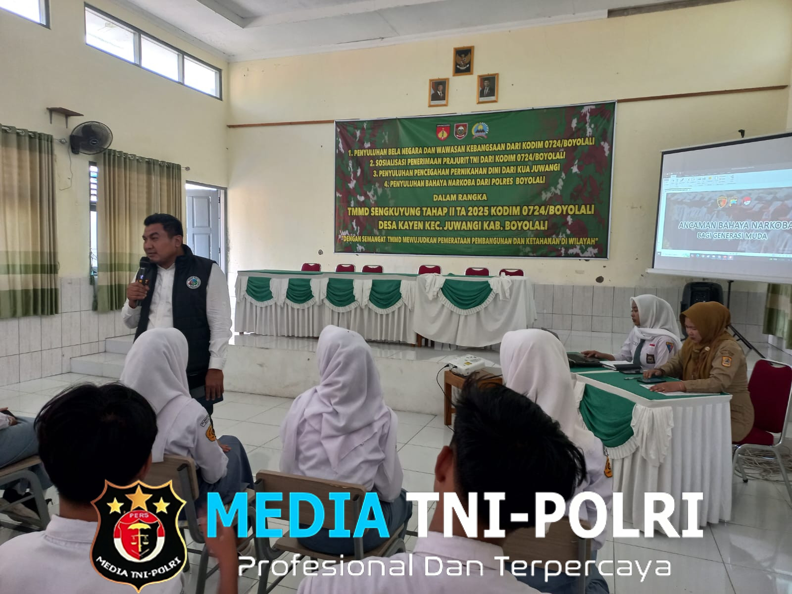 Satgas TMMD, Sosialisasikan Bahaya Narkoba dan Pernikahan Dini