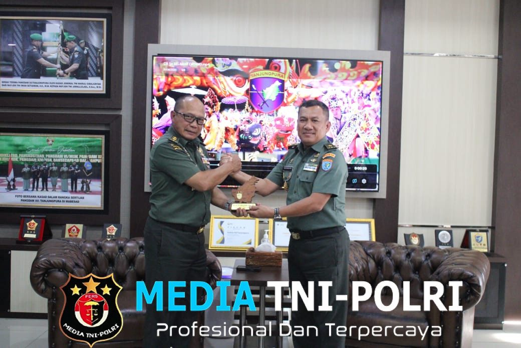 Kapoksahli Pangdam XII/Tpr Terima Kunjungan Tim Sahli Kasad Bidang Komsos