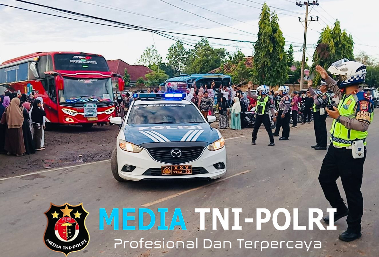 353 Jamaah Haji Kloter III Diberangkatkan, Polres Lampung Tengah Siagakan Puluhan Personel Pengamanan