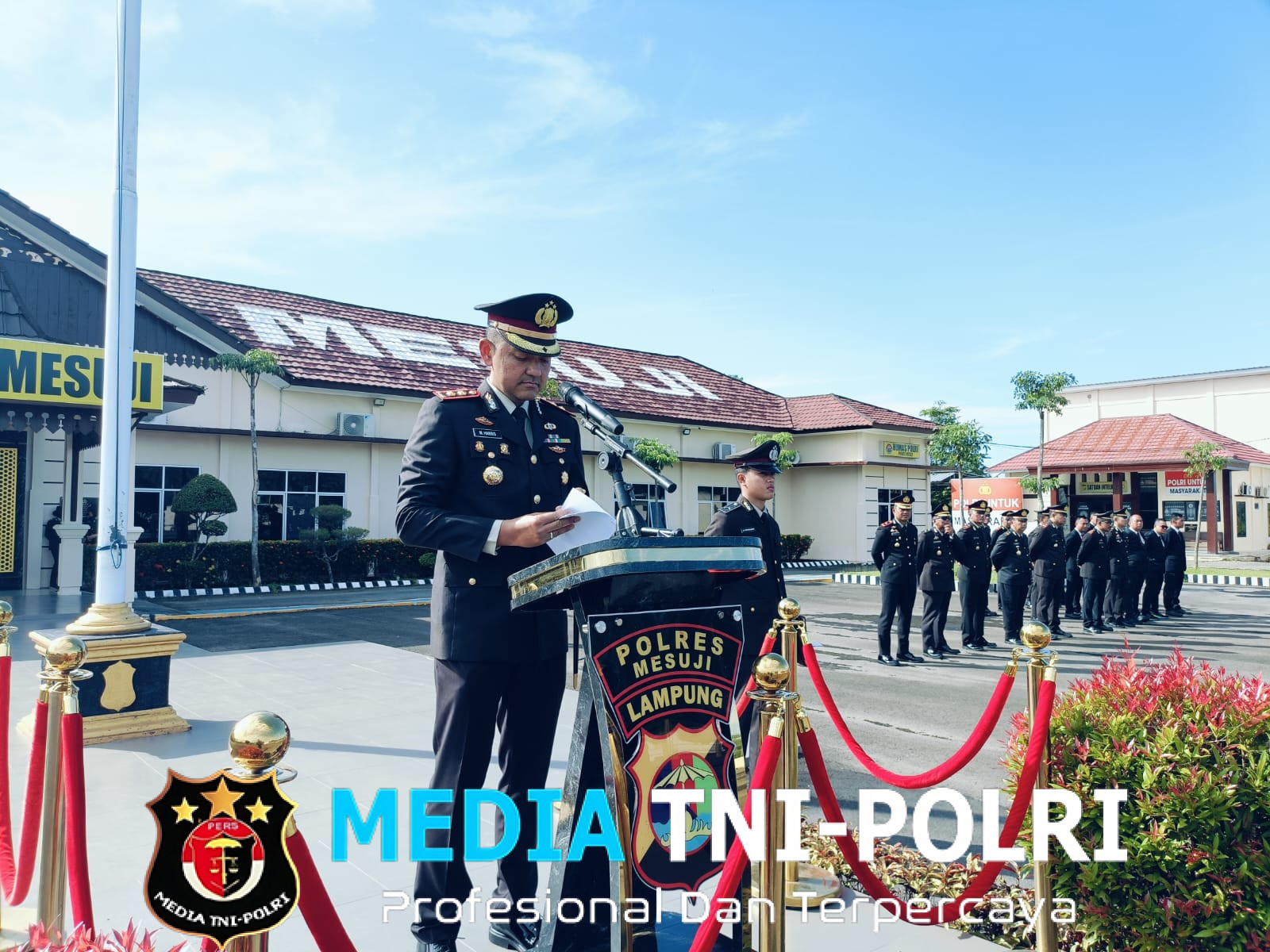 Kapolres Mesuji AKBP Muhammad Harris Pimpin Upacara Memperingati Hari Kebangkitan Nasional ke-117