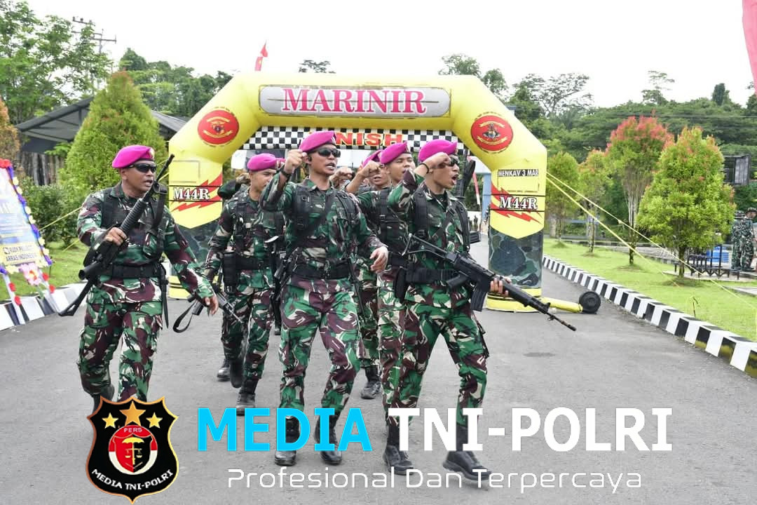 Semangat Harkitnas ke-117, Prajurit Petarung Pasmar 3 Laksanakan Hanmars Dari Tembok Berlin ke- Mako Pasmar 3