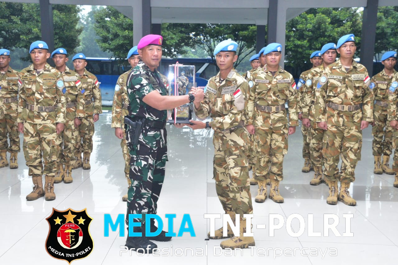 Satu Tahun Tuntaskan Misi Perdamaian Dunia, Prajurit Pasmar 1 Kembali ke Satuan