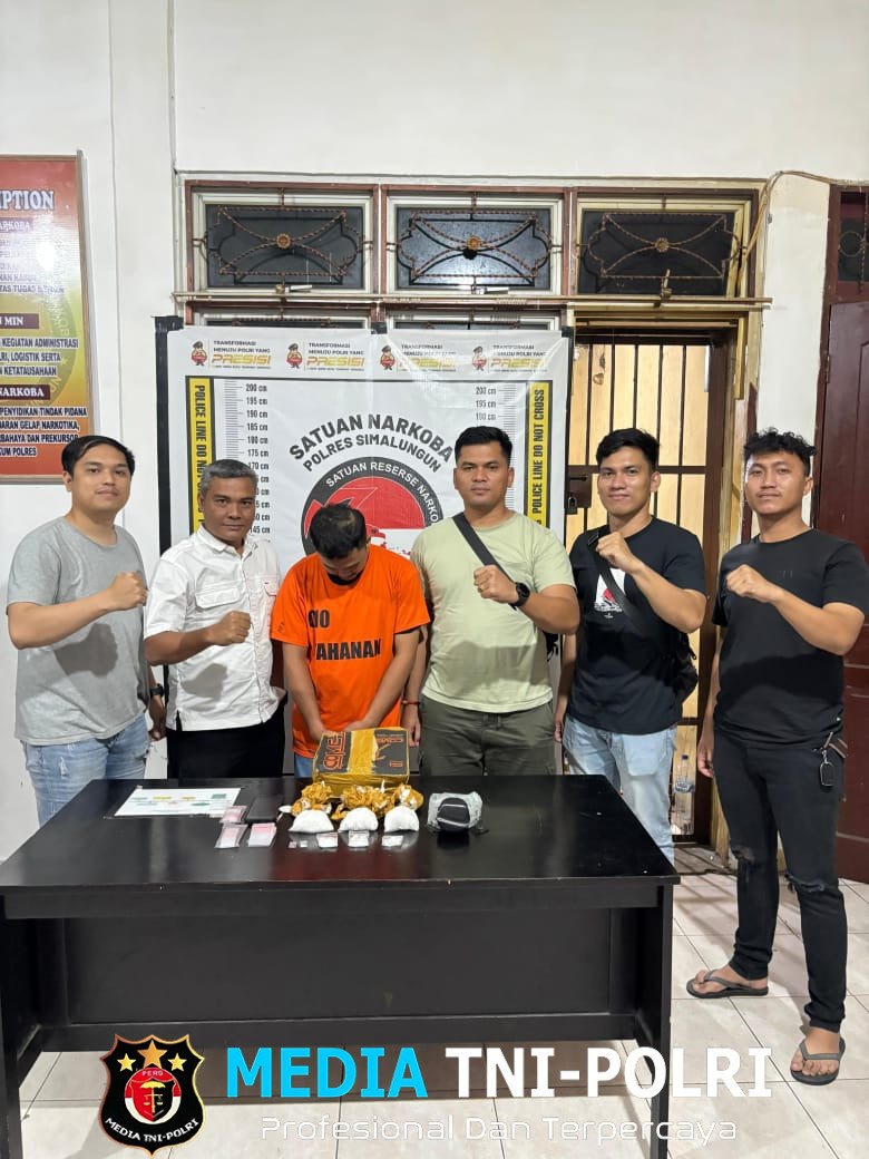 Kasat Narkoba Polres Simalungun Bekuk Bandar Sabu Dengan Barang Bukti 3,3 Ons, Jaringan Bandar Narkoba Suro Masih Diburu