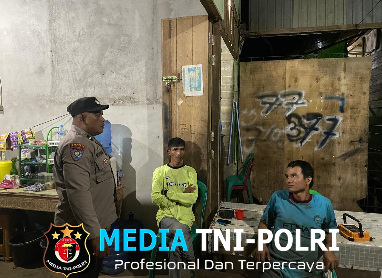 Unit Samapta Polsek Meranti Laksanakan Patroli Malam Guna Antisipasi Gangguan Kamtibmas