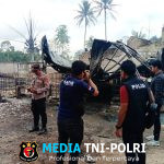 Kebakaran Rumah Diduga Tempat Penimbunan BBM, Polres Lampung Tengah Lakukan Penyelidikan