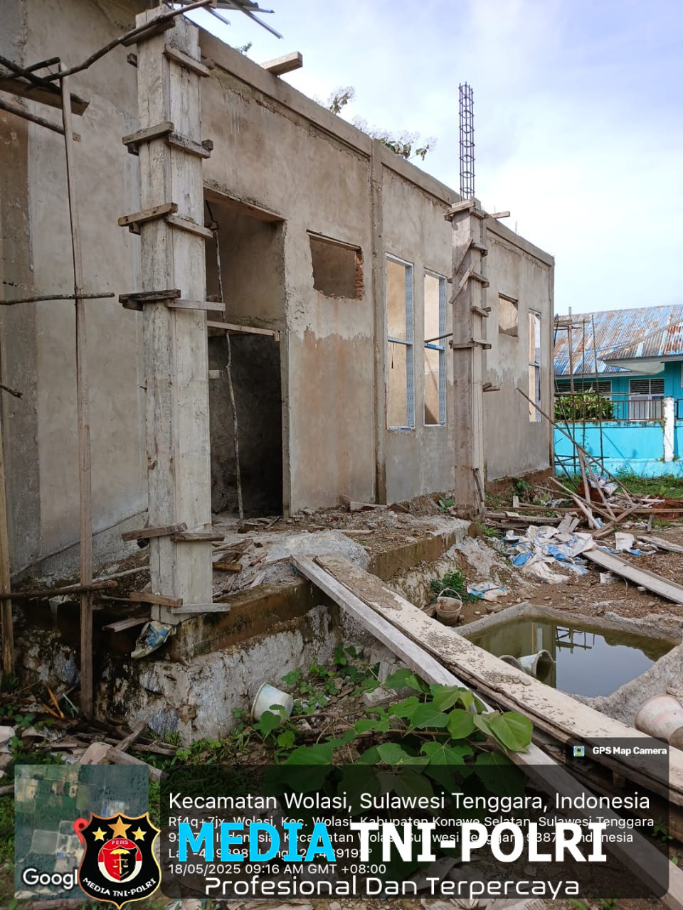 Gedung Puskesmas Wolasi Terbengkalai LPMP Sultra, Adukan Dinkes Konsel Ke Polda Sultra