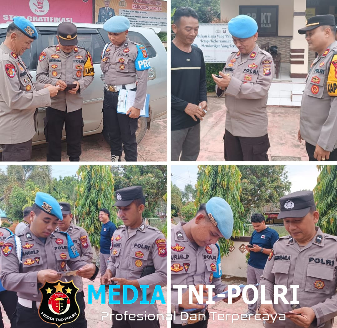 Cegah Pelanggaran, Propam Polres Landak Lakukan Gaktiblin di Empat Polsek