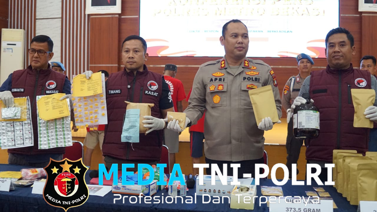 Satresnarkoba Polres Metro Bekasi Ungkap Jaringan Peredaran Narkotika, Selamatkan Lebih Dari 48 Ribu Jiwa