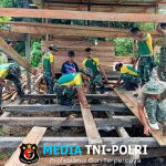 Satgas Pamtas Yonarmed 11 Kostrad Hadir di Tengah Masyarakat Perbatasan