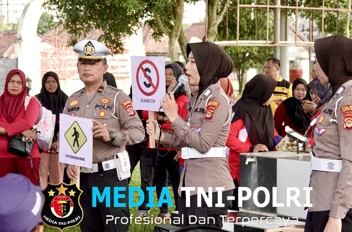 Polisi Ramah, Anak Ceria TK ABA Bandar Jaya Barat Kunjungi Polres Lampung Tengah