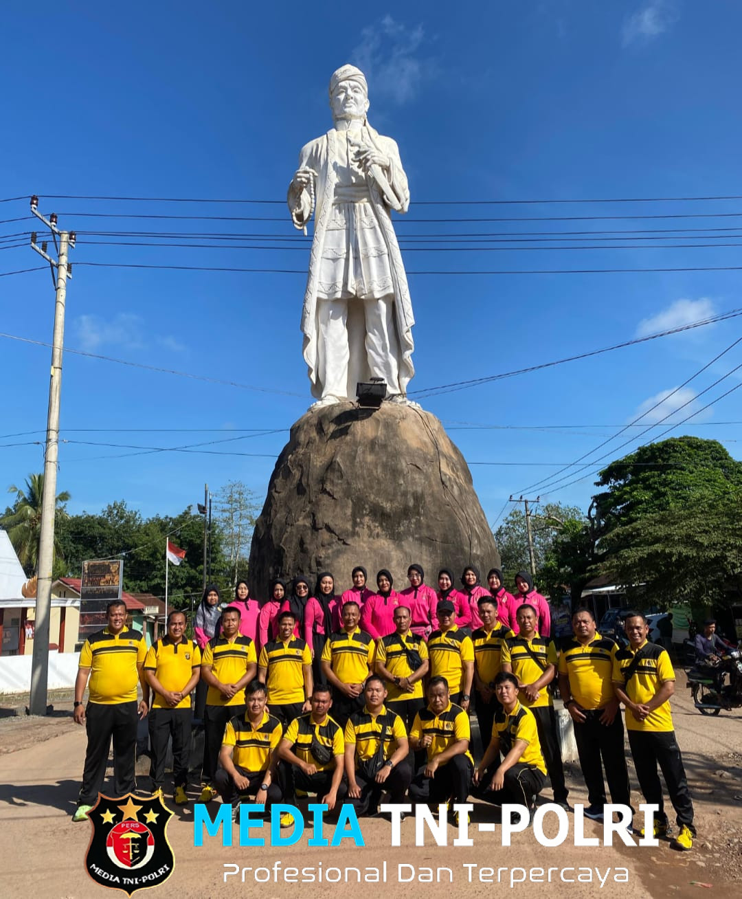 Polsek Lambu Kibang dan Bhayangkari Gelar Olahraga Bersama untuk Tingkatkan Kebersamaan