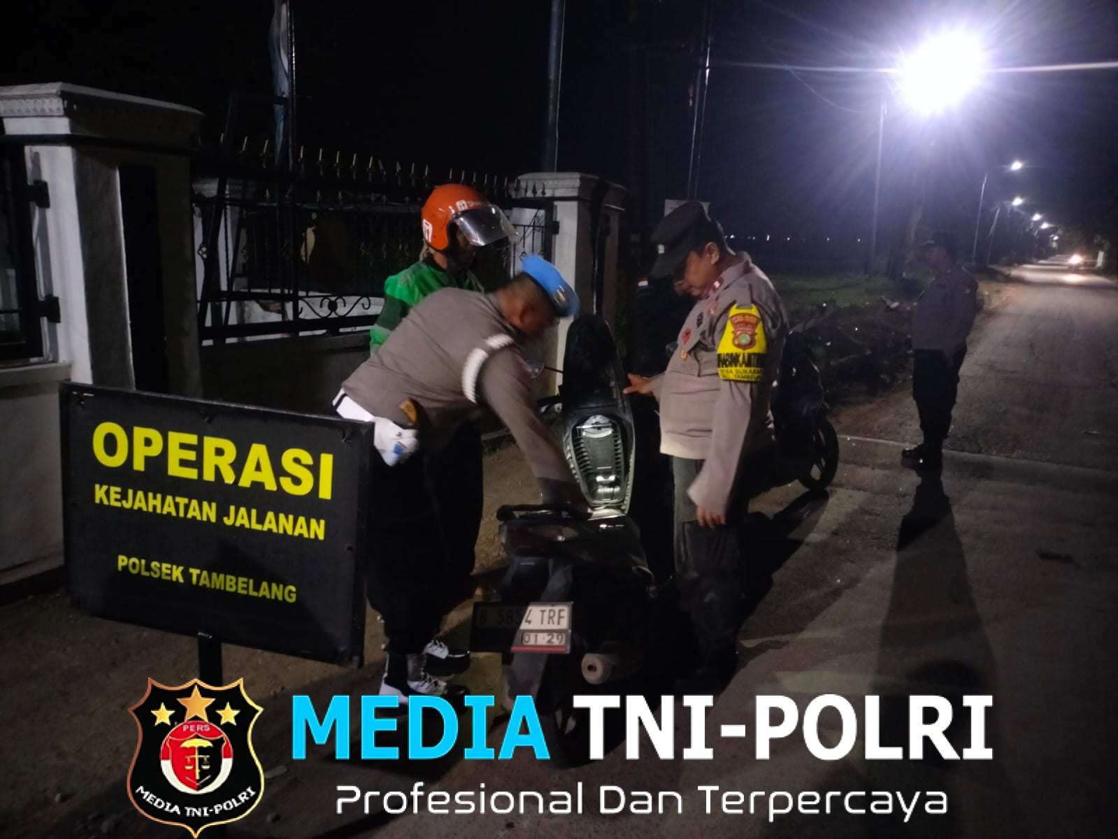 Operasi Berantas Jaya 2025 Malam Polsek Tambelang, Antisipasi Wilayah dari Kejahatan Begal, Sajam, dan Kejahatan Jalanan Lainnya