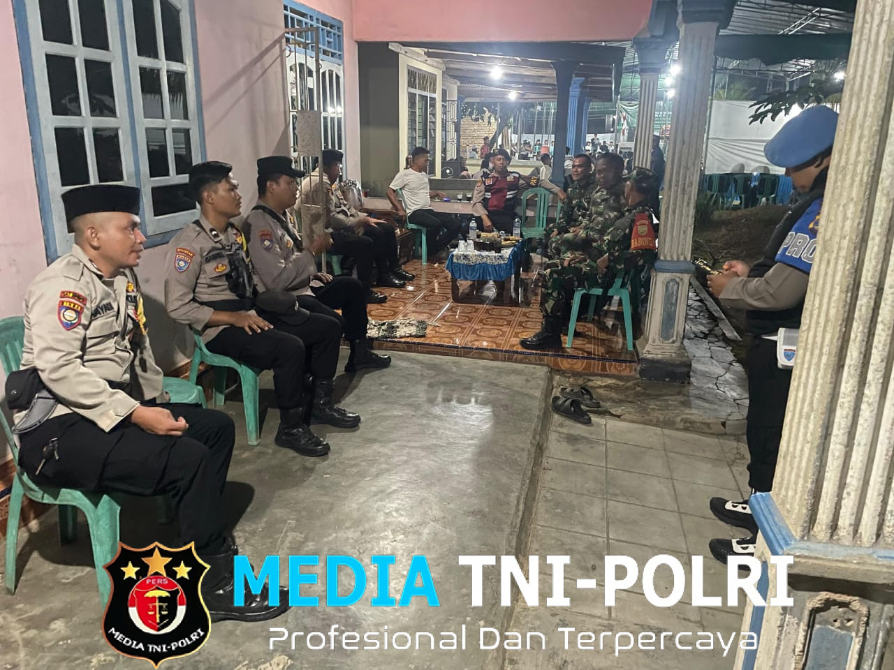 Polres Tulang Bawang Barat Laksanakan Pengamanan Acara Pengajian dan Shalawatan di Tiyuh Margo Mulyo
