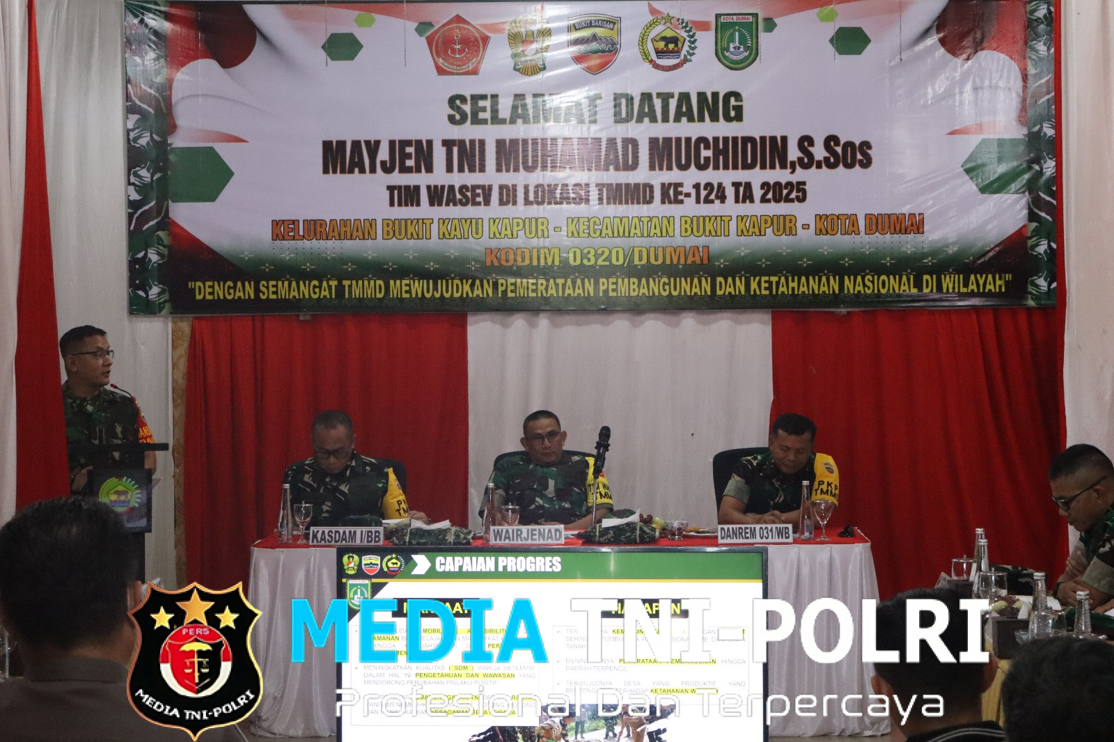 Tinjau Langsung Progres TMMD ke-124 di Dumai, Tim Wasev TNI AD Puji Sinergi di Bukit Kayu Kapur