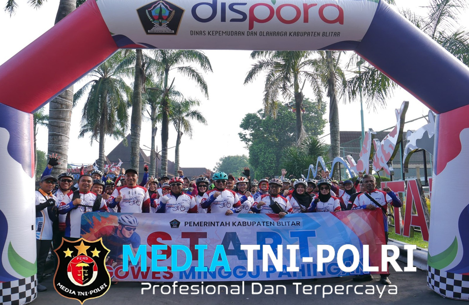 Pada Badan yang Sehat Terdapat Jiwa Yang Kuat, Dandim 0808 Gowes Minggu Pahingan Bersama Bupati Blitar