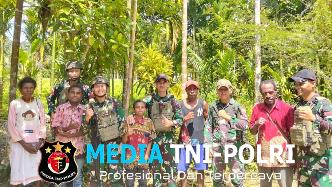 Satgas Yonif 131/Brajasakti Gelar Pelayanan Kesehatan Kepada Masyarakat Perbatasan Papua