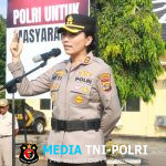 Kapolres Lampung Timur Pimpin Apel Pagi, Ingatkan Personel Waspada Cuaca Ekstrem