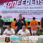 Dittipidter Bareskrim Polri Ungkap Perdagangan Ilegal Gading Gajah di Sukabumi dan Jakarta