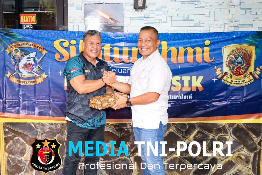 Pererat Tali Silaturahmi, Danyonif 3 Marinir Hadiri Pertemuan Rutin Prajurit Rayon Gresik