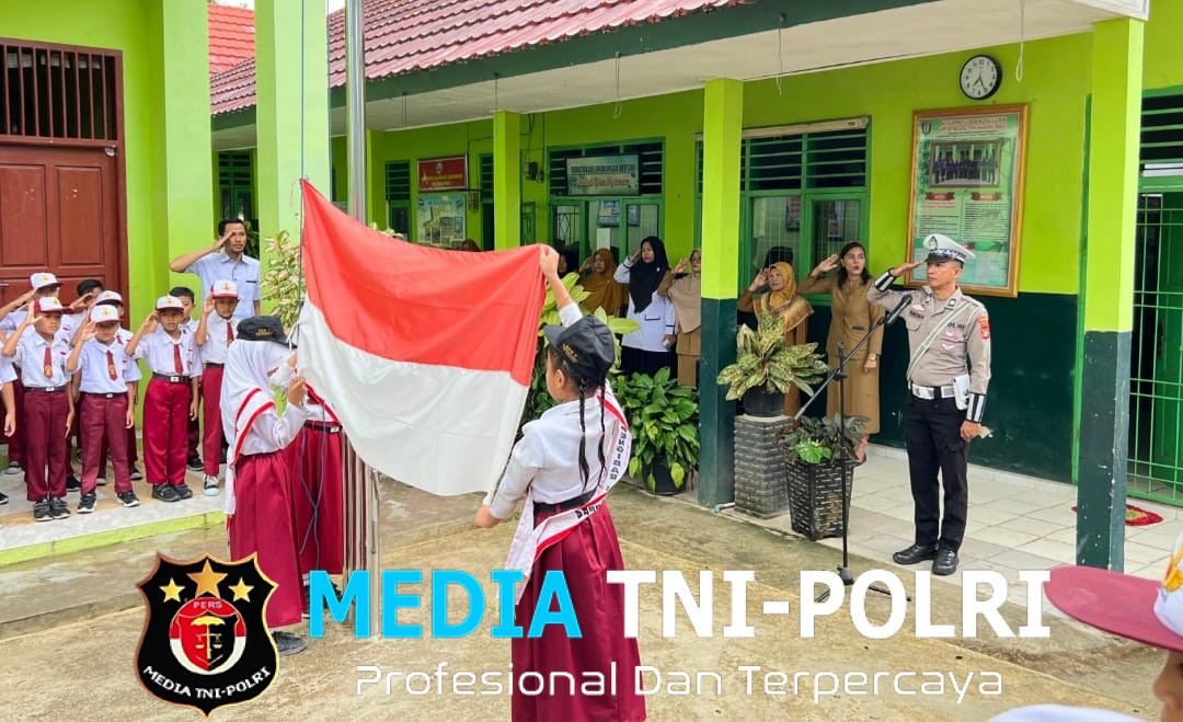 Bangun Karakter Disiplin, Satlantas Pringsewu Gelar Edukasi Interaktif di SDN 1 Pringsewu Barat
