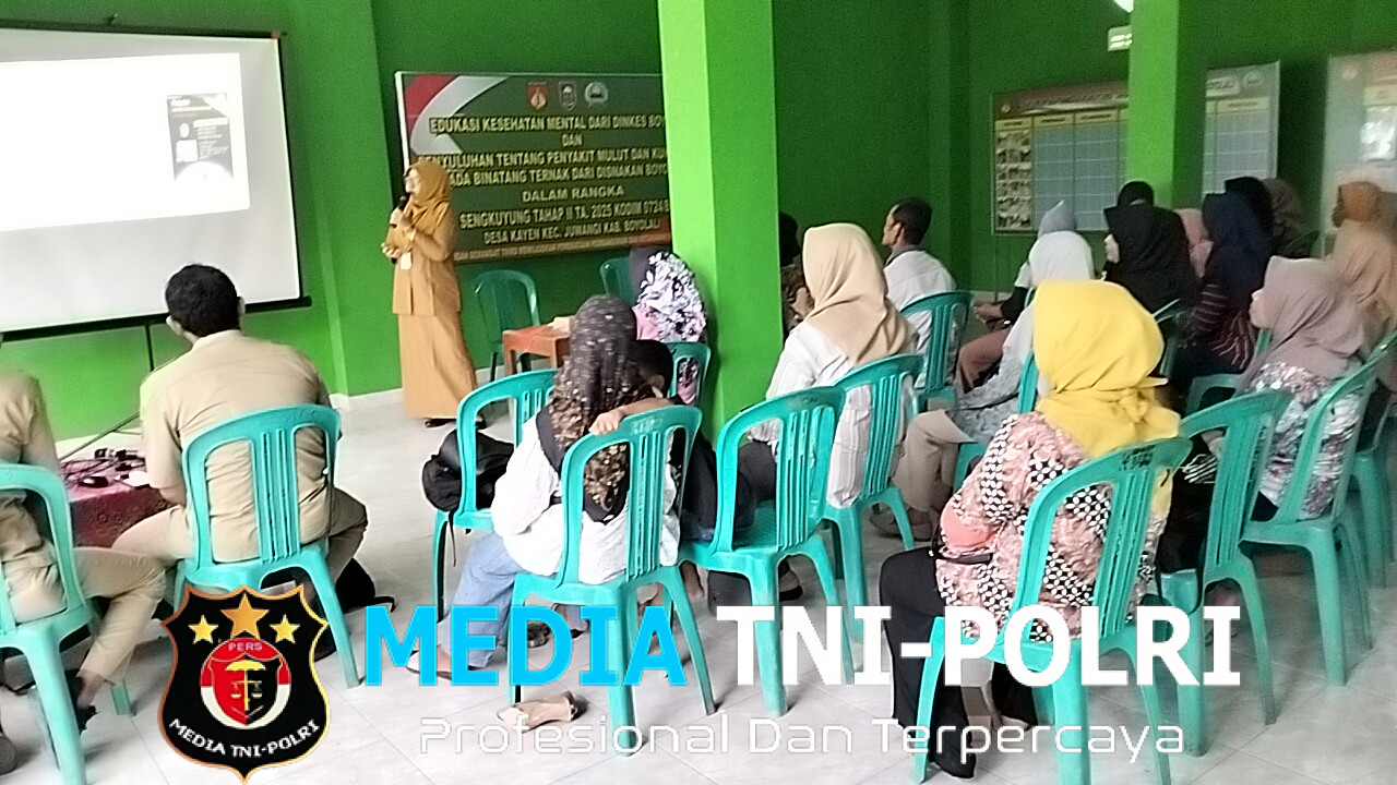 Kodim Boyolali Bekerjasama Dengan Disnakan Boyolali Sosialisasikan Kesehatan Ternak