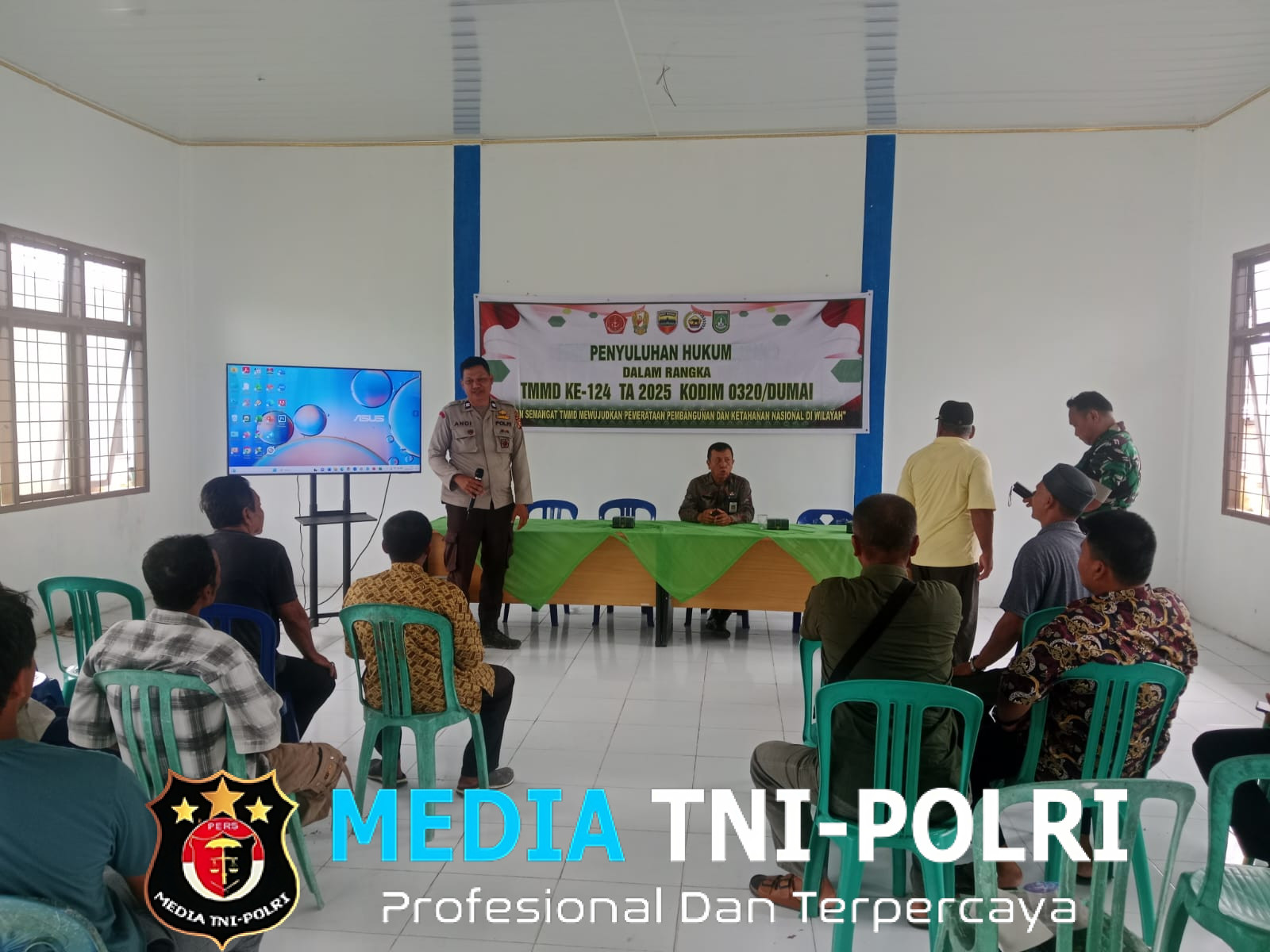 Penyuluhan Hukum Meriahkan Kegiatan Non Fisik TMMD ke-124 Kodim 0320/Dumai