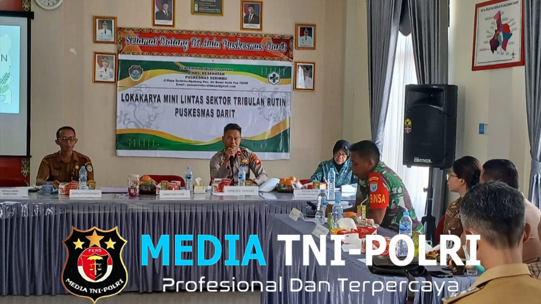 Kapolsek Menyuke Hadiri Lokmin Lintas Sektor Triwulan Puskesmas Darit