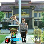 Kapolres Tulang Bawang Barat Pimpin Upacara Kenaikan Pangkat Pengabdian Personil