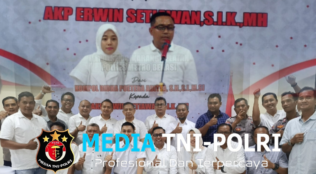 Kompol Ridha Pamit dari Cikarang Selatan, AKP Erwin Siap Lanjutkan Estafet Kepemimpinan