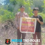 Giatkan Sambang di Daerah Rawan Karhutla, Polsek Menjalin Edukasi Masyarakat Cegah Karhutla