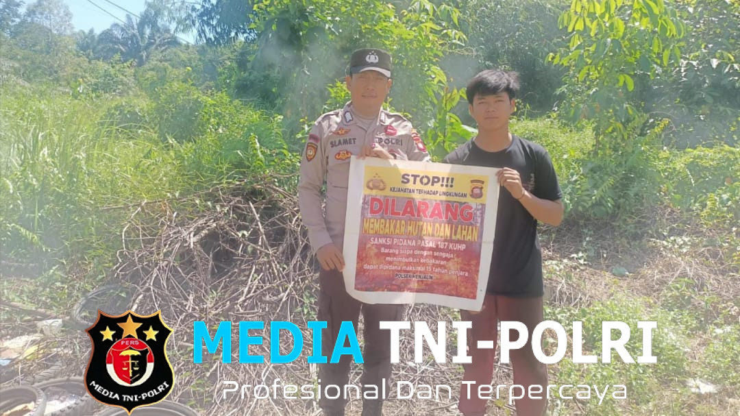 Giatkan Sambang di Daerah Rawan Karhutla, Polsek Menjalin Edukasi Masyarakat Cegah Karhutla